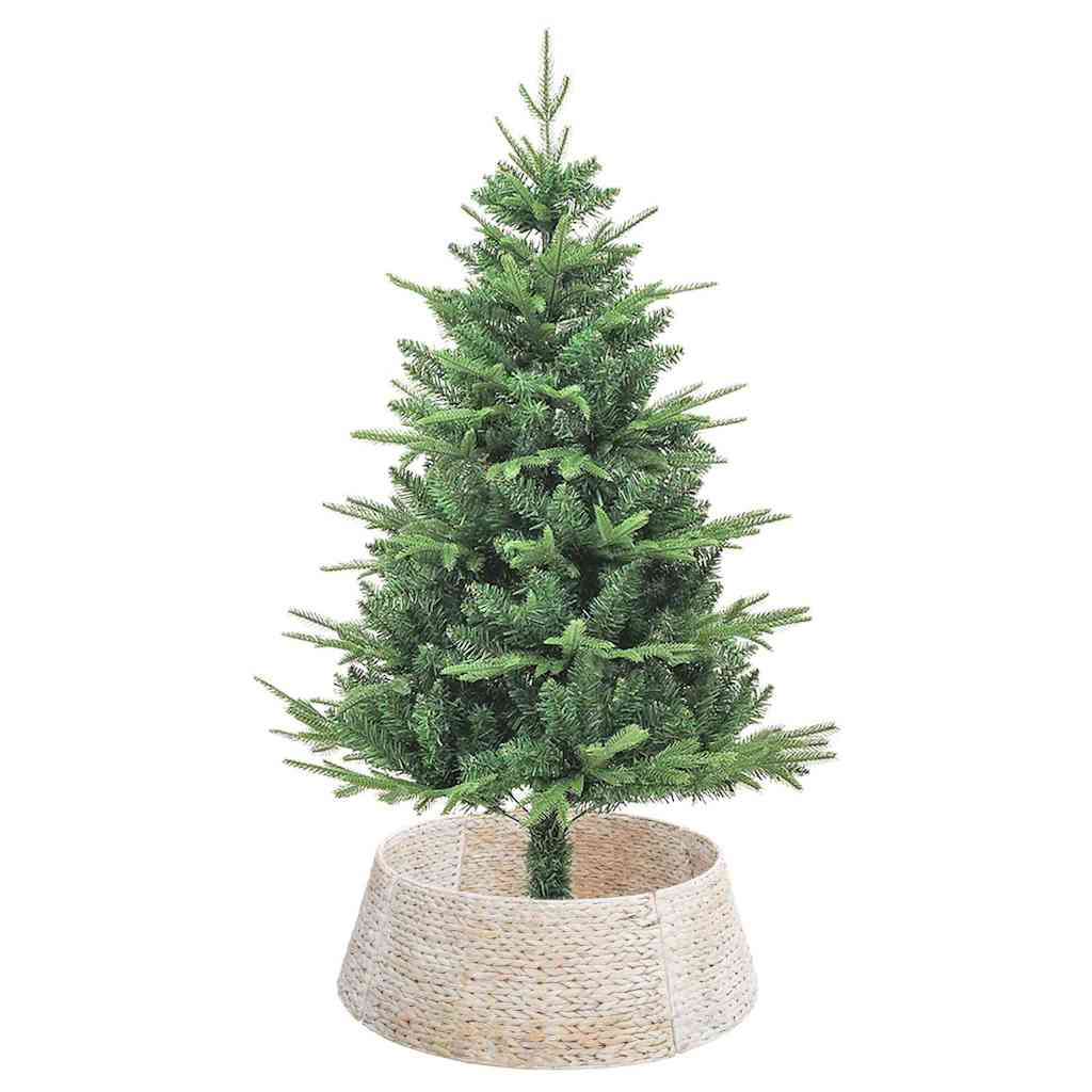 Christmas Tree Collar White 75 x 75 x 25 cm Water hyacinth